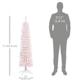 thumbnail image 3 of HOMCOM Arbre de Noël Artificiel de 5 Pieds avec Branches Réalistes Rose, 3 of 9