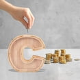 thumbnail image 5 of WRKEKC Clearance Personalized Wooden Name Money Box Wooden Deposit Box Twenty Six English Letters, 5 of 5