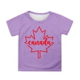 thumbnail image 1 of GDREDA Canada T-Shirts Imprimé Drapeau Filles T-Shirt à Manches Courtes Été Col Rond T-Shirt Coupe Décontractée T-Shirts Basiques, 1 of 4
