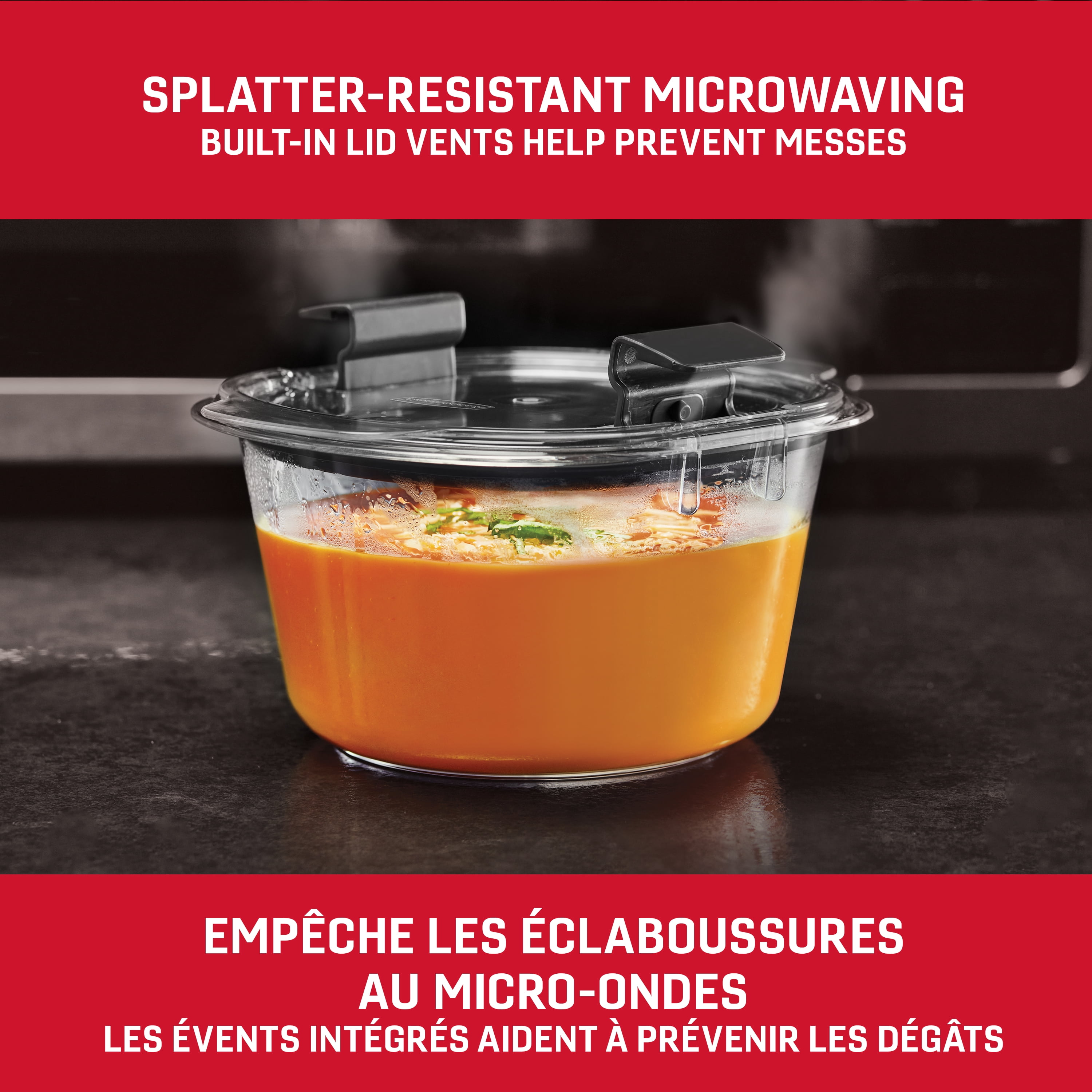 Rubbermaid Brilliance Round Food Storage Container, 6.97 cup (1.64 L)