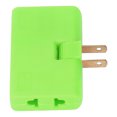 thumbnail image 4 of Adaptateurs de Voyage, Adaptateur de Prise 110-250V Rotation 180° pour PC Vert, 4 of 8