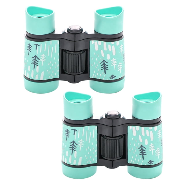 TIELUTT Lot de 2 Jumelles pour Enfants Garçons Filles 4x30 Haute Résolution Véritables Jumelles Compactes Sangle de Cou Observation des Étoiles Robuste Filet pour Cerf 10x50 Jumelles pour Enfants en Vrac Jumelles Compactes