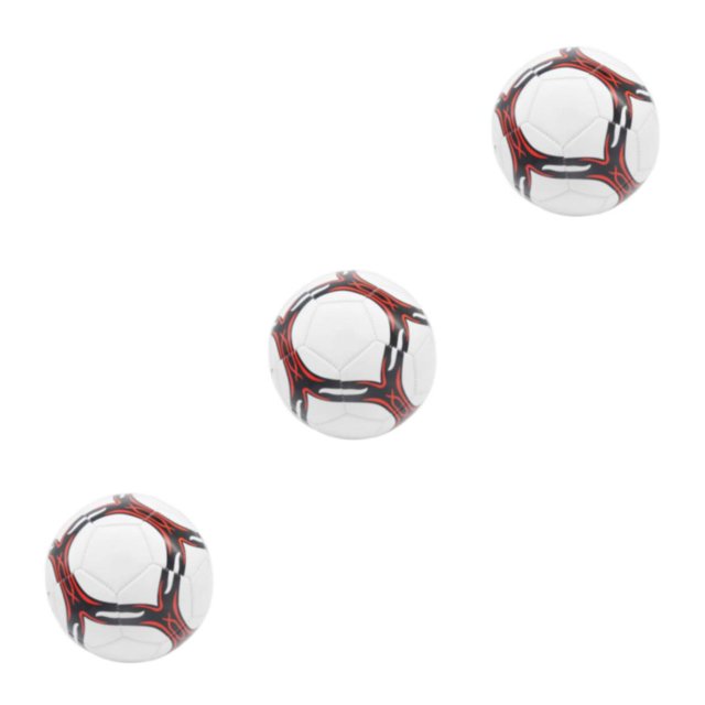 Thinsony Portable Official Soccer Ball - Wide Application Range For Games Widely Used PVC Ball Official Newest Soccer Football thicked white type 4 3Set