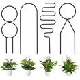 thumbnail image 3 of Small Metal Trelli For Potted Plants Gold Trelli For Climbing Plants Indoor Mini Trelli For Potted Plants Support Stake House Plants Trelli For Garden Potted, 3 of 3
