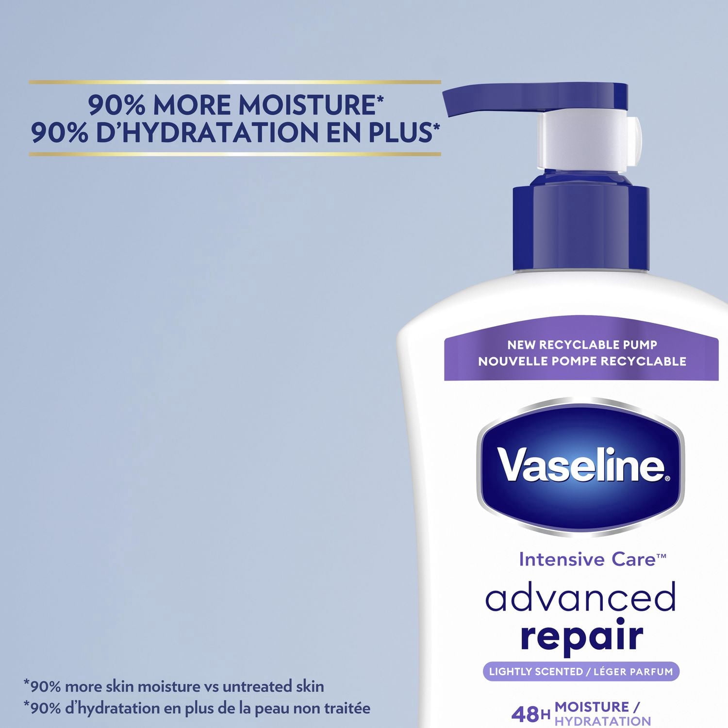 Vaseline Intensive Care Lotion Advanced Repair 48H Moisture, 600 ml