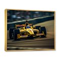 thumbnail image 2 of Designart Racing Oversized framed wall art decor, Racing framed wall Art, Rush of Formula Car at Speedway I , Yellow Modern Gold framed wall art, 20x12 inches Gold Frame, 2 of 5