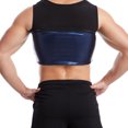 thumbnail image 4 of Gilet Gainant de Sauna pour Hommes Extensible Moulant Yoga Course Gym Compression Shapewear, 4 of 8