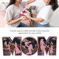 thumbnail image 4 of Letters Decor, Meaningful Wooden Letters Decoration, , Cute Shape Mom Letters Sign Ornament, For Mothers Day, 4 of 8