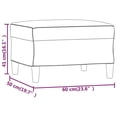 thumbnail image 4 of vidaXL Footstool Light Grey 60x50x41 cm Fabric, 4 of 4