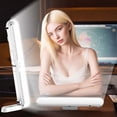 thumbnail image 4 of BotaniNest Selfie Light With Tripod Stand Adjustable 3 Color Temperature 13W Neck Wrinkle Fill Light For Live Streaming Photography Desktop Face Lighting Universal Portable Vanity Light, 4 of 7