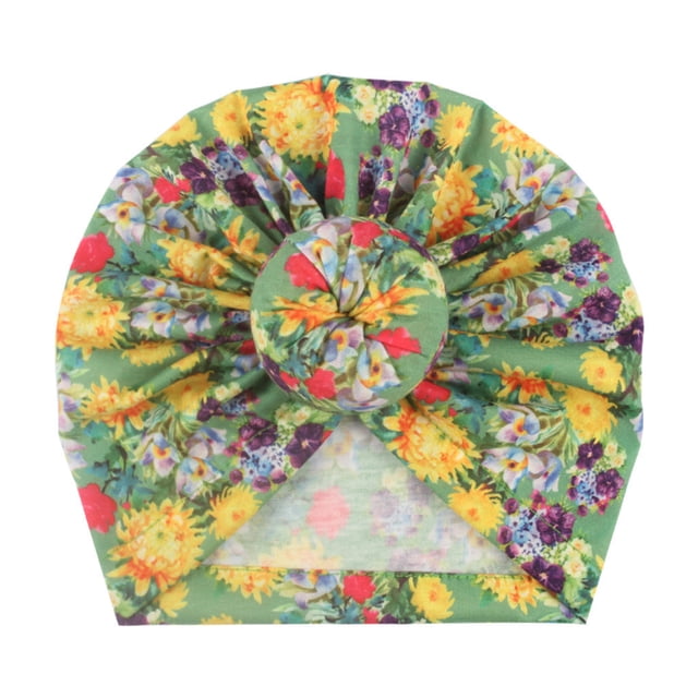 DPTALR Tout-Petits Enfants Bébé Garçon Fille Bonnet à Imprimé Floral Noué Accessoires