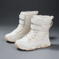 thumbnail image 3 of NOKIO Bottes d'Hiver pour Enfants, Imperméables, Doublées de Fourrure, Antidérapantes, à Tige Haute, Chaussures de Randonnée par Temps Froid pour Garçons, Extérieur, 3 of 5