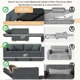 thumbnail image 4 of AECOJOY 63" 3-in-1 Convertible Chair Bed, Pull Out Folding Single Sleeper Sofa with Adjustable Backrest, Pillow & Side Pocket for Small Space, Apartment, RV, Dark Grey, 4 of 10