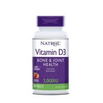 Natrol Vitamine D3 2,000 IU Comprimés, fraises, 90 Nombre 2,000 IU