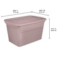 thumbnail image 3 of Sterilite 114 L Tote - Pink, 3 of 4