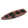 thumbnail image 1 of Boat Shape Coffee Tamper Holder Walnut Wood Coffee Distributor Holder Station For Cafe  Tamper Mat Stand Tamper Station Base  Pressing Powder Stable, 1 of 8