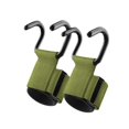 thumbnail image 4 of Lipstore Fitness Weight Lifting Hook Padded Wrist Straps for Powerlifting Shrugs Rows Green, 4 of 8