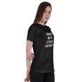 thumbnail image 1 of Inkmeso Haut Citation pour Femmes « Je Ne Suis Plus avec le Stupide » T-Shirt à Imprimé Graphique, 1 of 7