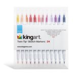 KINGART Twin-Tip™ Sketch Pens 24 Colors