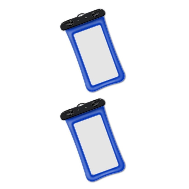 maskred Waterproof Phone Case Universal Cellphone Dry Bag Protection Accessory Blue 2Set