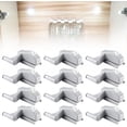 thumbnail image 2 of Cabinet Hinge LED Sensor Light, Wireless Wardrobe Hinge Light 12 Pack, Battery Operated Closet Light, Smart Touch Induction LED Lamp for Kitchen, Living Room, Wine Cabinet, Shoe Rack, 2 of 9