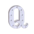 thumbnail image 2 of Daisyyozoid Alphabet LED Letter Lights Light Up Standing Hanging Q, 2 of 3