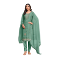 thumbnail image 1 of Custom Made Haldi And Mehndi Ceremony Wear Straight Kurti With Pant, 1 of 5