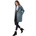 thumbnail image 3 of INSPIRE CHIC Manteau Mi-Long pour Femme à Double Boutonnage, Raglan, à Revers, à Manches Longues, 3 of 7
