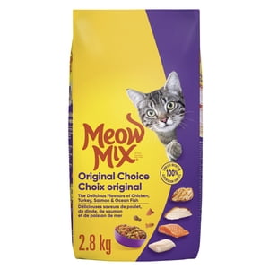 Meow Mix Aliments pour chats secs Choix original 2.8 kg