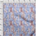 thumbnail image 3 of oneOone Cotton Poplin Light Blue Fabric Pineapple Craft Projects Decor Fabric Printed By The Yard 56 Inch Wide, 3 of 5