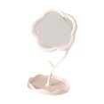 thumbnail image 2 of figatia Miroir de Maquillage pour Table Pivotant à 360 Degrés Réglable avec Rangement Miroir de Table Blanc, 2 of 9