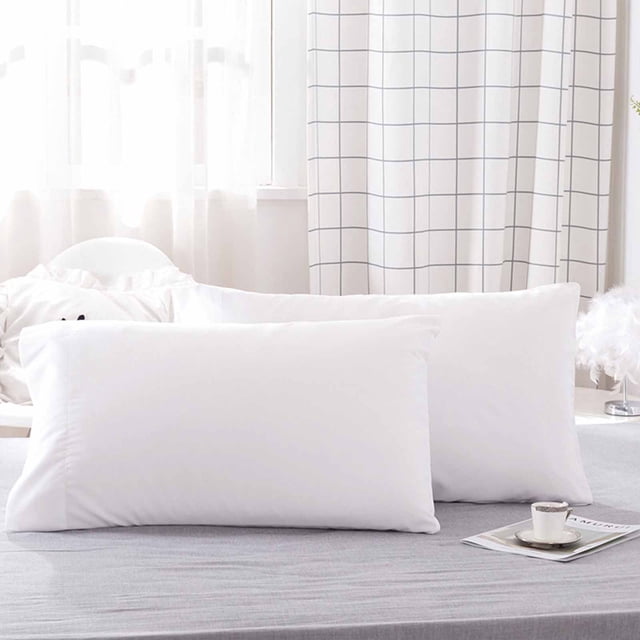 BAOPAI Luxury Hotel Protective Pillowcase Covers 2 Pack Breathable Moisture Wicking Oil Resistant Soft Comfortable Bedding for Better Sleep
