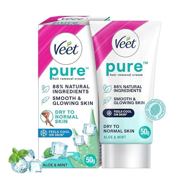 Veet Crème Épilatrice pour Peau Sèche - 50 g (Lot de 2)