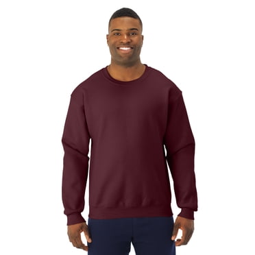 Jerzees Mens NuBlend Super Sweats Crew Sweatshirt, L, Maroon
