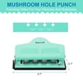 thumbnail image 2 of Unique Bargains Mushroom Discbound Hole Punch, 4 Holes Paper Puncher(Light Blue), 2 of 6