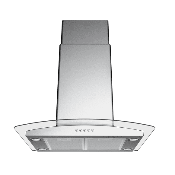 Blue Ocean 30” Island Mount Range Hood in Stainless Steel