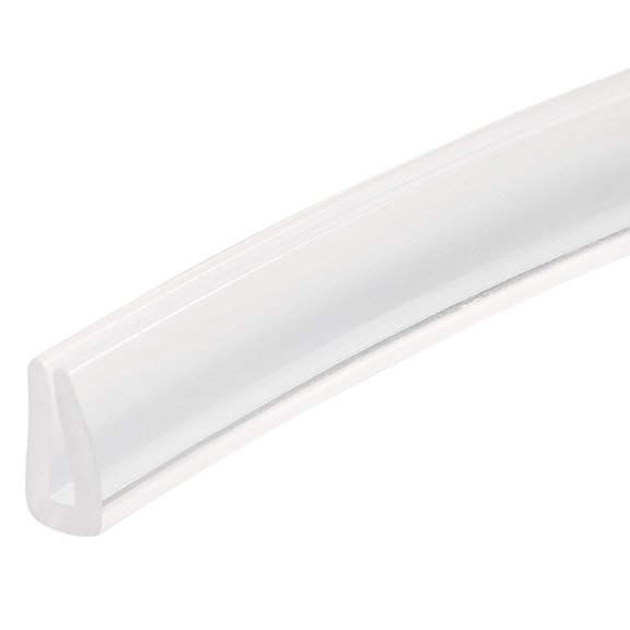 Uxcell 25/64"x 5/32"x 11.5ft Rubber U Channel Edge Trim Fits 0.5-1.5mm Edge, Clear