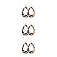 thumbnail image 2 of QualitChoice Leopard Print Earrings Body Decoration Water Drop Ear Dangles Birthday Gift Type 6 3Set, 2 of 6