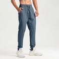 thumbnail image 2 of WRKEKC Casual Pants for Men Casual Trendy Solid Color Multiple Pockets Drawstring Elastic Waist Relaxed Fit Versatile Stylish Comfortable Long Pants Men's Daily and Weekend Leisure, 2 of 9