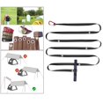thumbnail image 4 of DYNWAVECA 10xTent Extension Belt Camping Lanyard Rope Nylon Tree Strap Hang Cord Black, 4 of 10