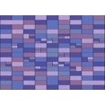 thumbnail image 1 of Ahgly Tapis Rectangulaire Lavable en Machine Intérieur Transitionnel Violet Améthyste Violet, 8 Pieds x 12 Pieds, 1 of 7