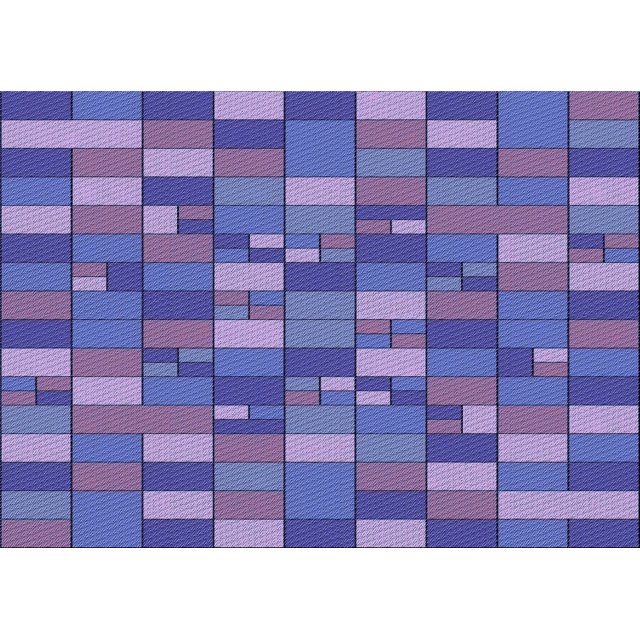 Ahgly Tapis Rectangulaire Lavable en Machine Intérieur Transitionnel Violet Améthyste Violet, 8 Pieds x 12 Pieds