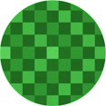 thumbnail image 1 of Ahgly Company Tapis Rond Lavable en Machine Intérieur Transitionnel Vert, 5 Pieds Rond, 1 of 7