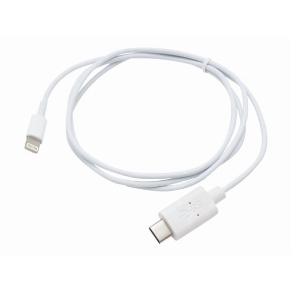 AddOn 3.3ft USB 3.1 (C) to Lightning Adapter Cable - USB cable - Lightning (M) to 24 pin USB-C (M) - USB 3.1 - 3.3 ft - white
