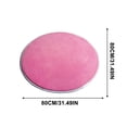 thumbnail image 2 of Round Solid Coral Velvet Memory Foam Carpets Area Rug Bedroom Doormat Floor Mat Mats, 2 of 4