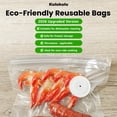 thumbnail image 3 of Kulukulu 2026 Upgraded Vacuum Sealer Set, Portable Vacuum Sealer Machine for Food Storage and Sous Vide + 30 Reusable Vacuum Seal Bags(15 Me, 3 of 7