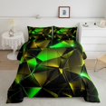 thumbnail image 1 of Erosebridal Modern Abstract Bedding King Comforter Set, Yellow Green Down Comforter, Geometric Honeycomb Decor, Lightweight, 1 of 8