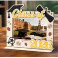 thumbnail image 4 of TTJ Graduation Wooden Picture Frame Handmade Desk Photo Holder Class of 2026 Keepsake Display for Diploma Graduation Cap Memorable Gift, 4 of 9
