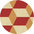 thumbnail image 1 of Ahgly Tapis Rond Lavable en Machine Intérieur Transitionnel Chrome Or Jaune, 4 Pieds Rond, 1 of 7