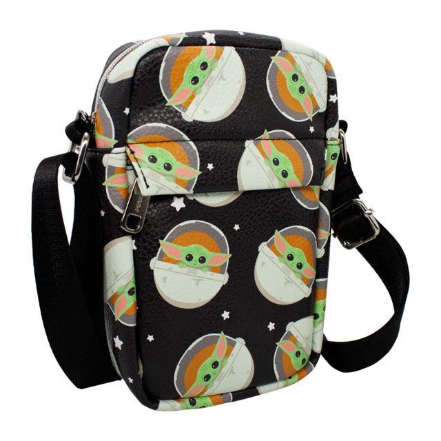 Star Wars the Mandalorian Chibi Grogu in Pram Pod AOP Crossbody Bag
